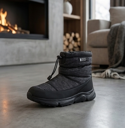 Lightweight Padded Winter Boot with Drawstring Collar