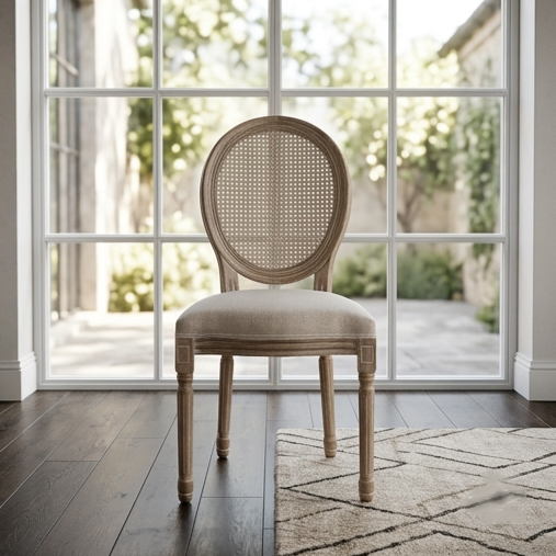 The Parisian Cane Back Dining Chair – Timeless Elegance