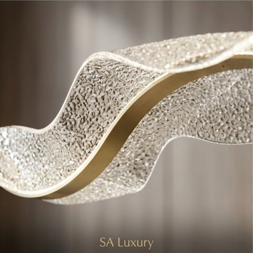 The Aurelia Modern Wave LED Chandelier