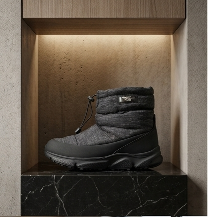 Lightweight Padded Winter Boot with Drawstring Collar