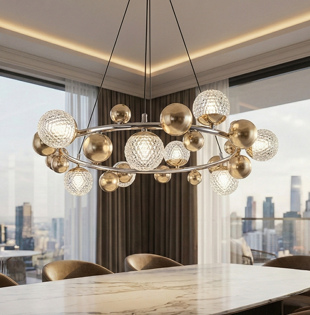 The Aura Sphere Chandelier