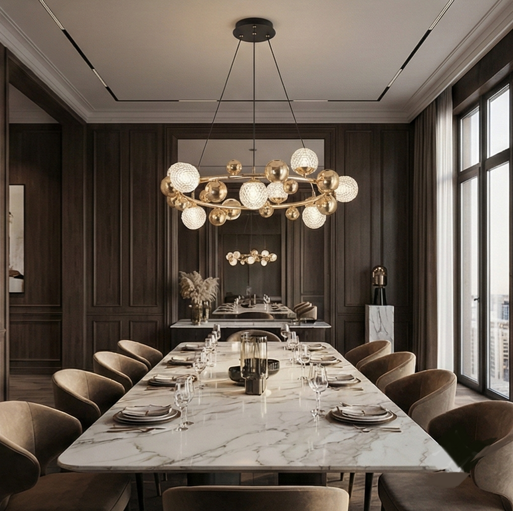 The Aura Sphere Chandelier