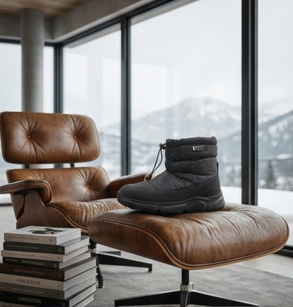 Lightweight Padded Winter Boot with Drawstring Collar