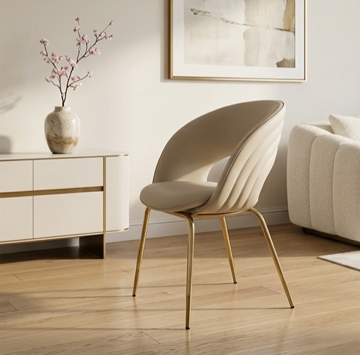 Silver Gray Streamlined Luxury Chair