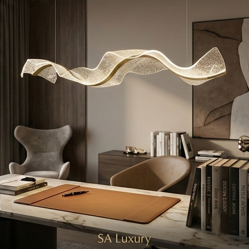 The Aurelia Modern Wave LED Chandelier