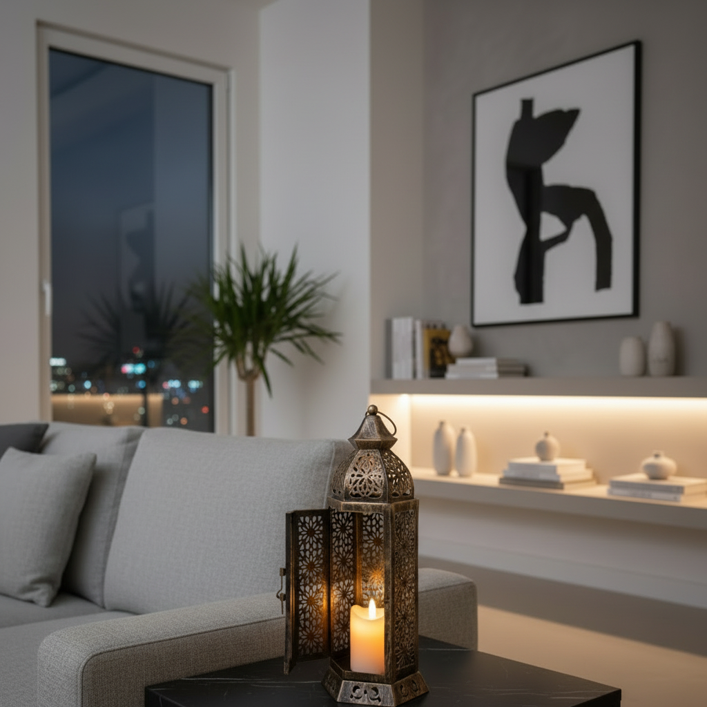 Luxury Vintage-Style Decorative Metal Lantern