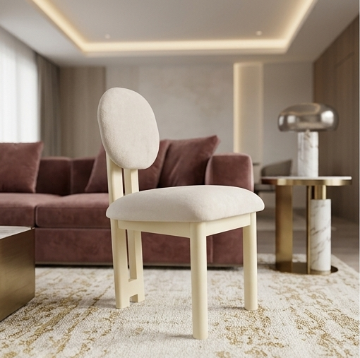 The Elara Sculptural Accent Chair