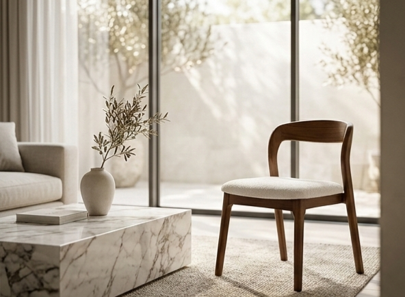 The Lumina Minimalist Dining Chair | SA Luxury